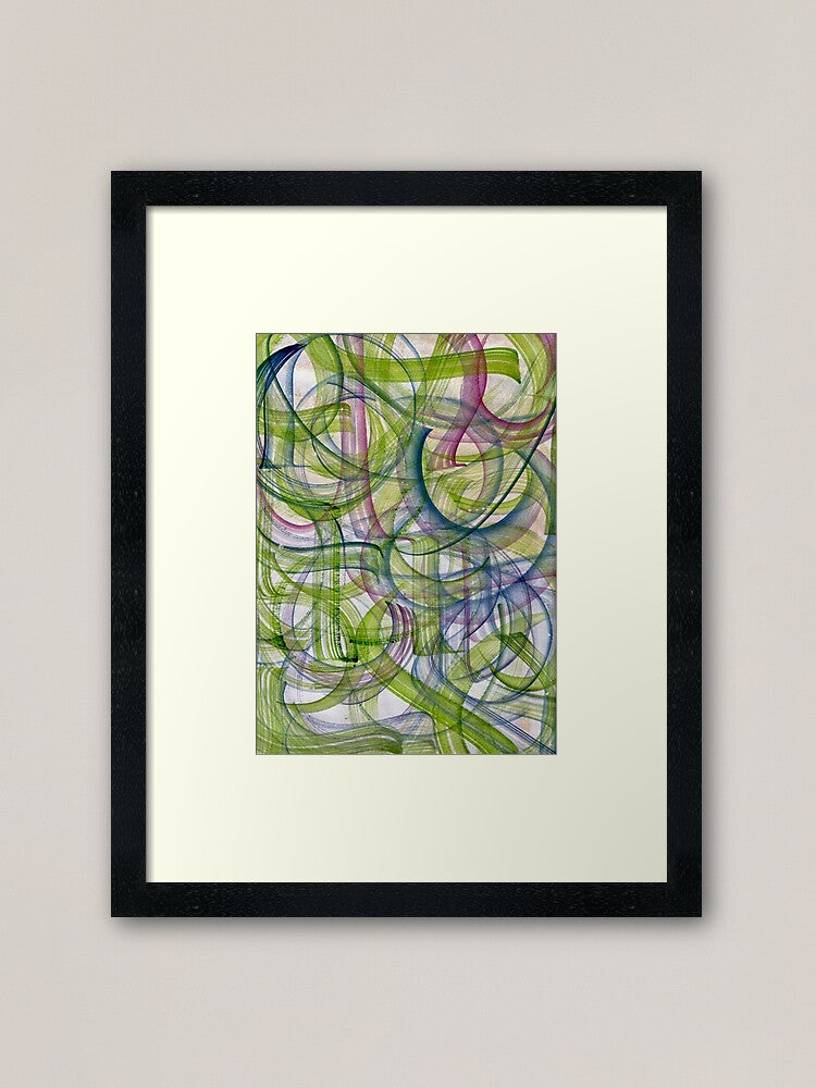Relief Ink, Watercolor 12” x 9” Musical Calligraphy - Wake Me Up