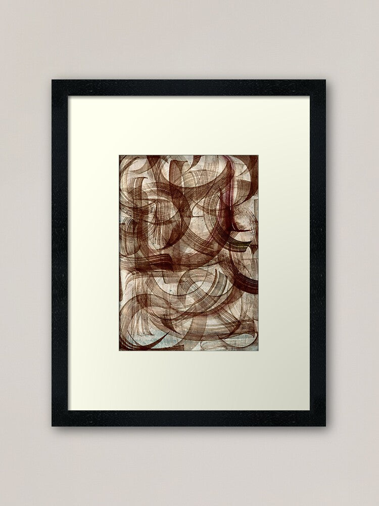 Relief Ink, Watercolor 11.5” x 9” Gladiator Theme Musical Calligraphy 25