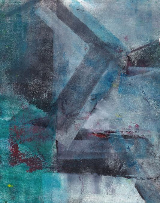 Relief Ink, Mixed media 12" x 9" -Awaiting Spring 9