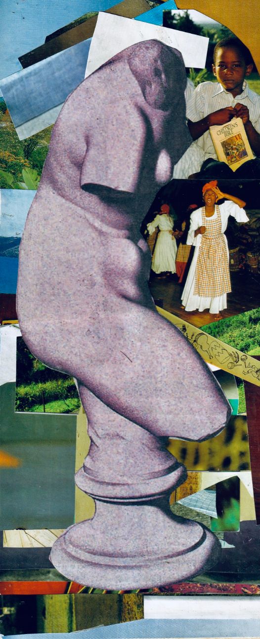 Traditional Human Handmade Collage Print 2 - Goddess