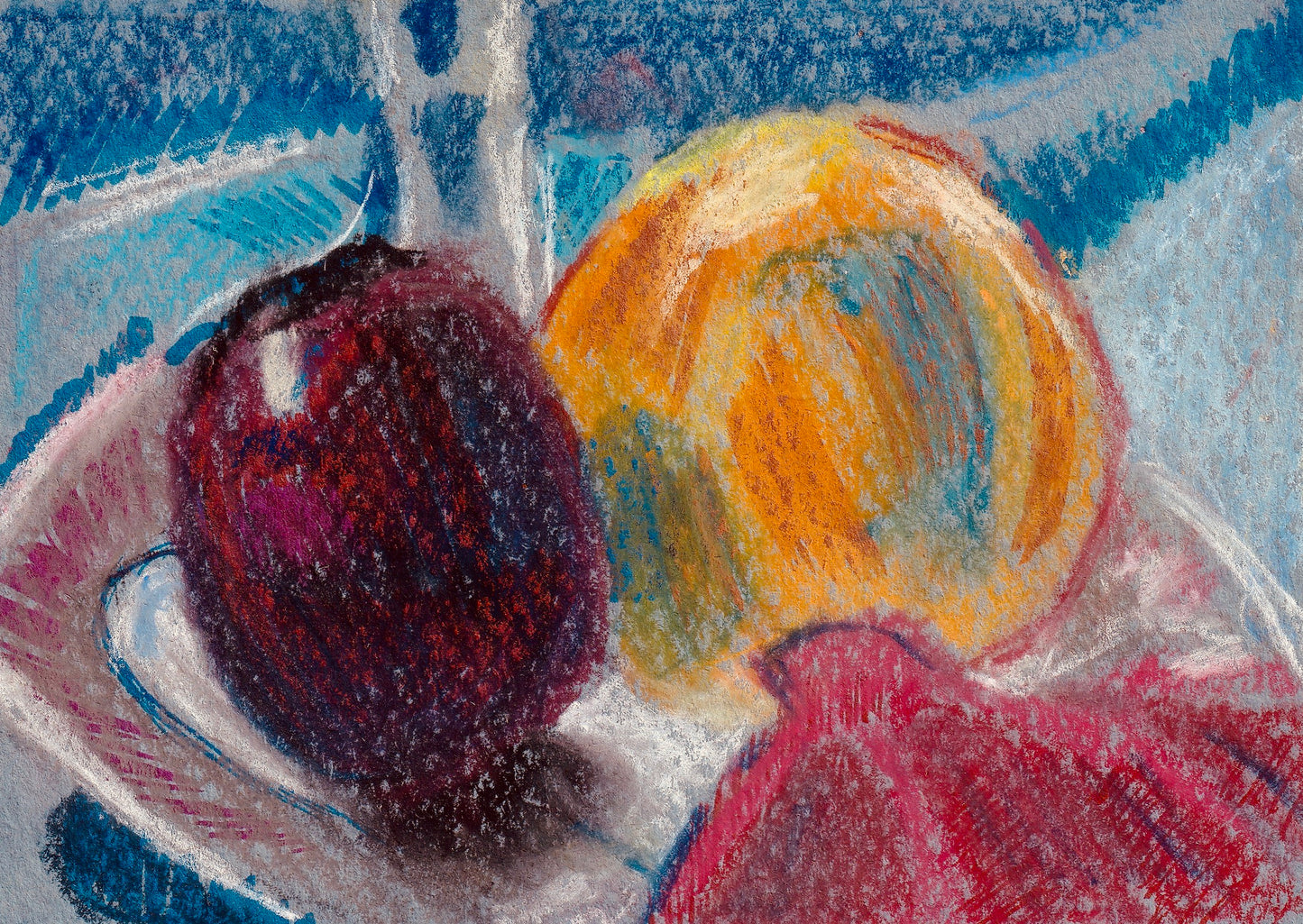 Soft Pastel - 4” x 3” - Tropical Fruit On Table